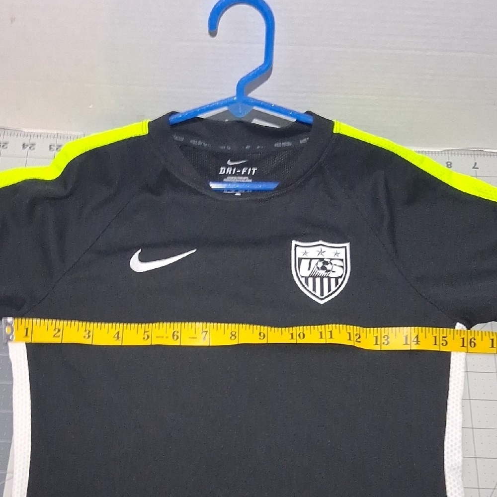 Nike Kids Black Jersey with Neon Yellow Accents - Picture 12 of 13
